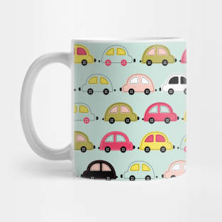 Cute Patchwork Cars Kids Mug